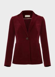 Blake Cord Blazer, Dark Red, hi-res