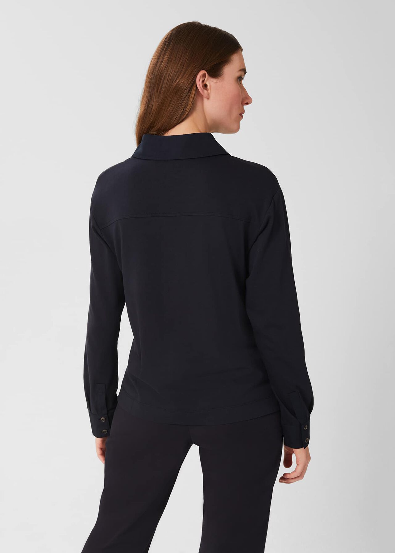 Lillie Polo Shirt, Navy, hi-res