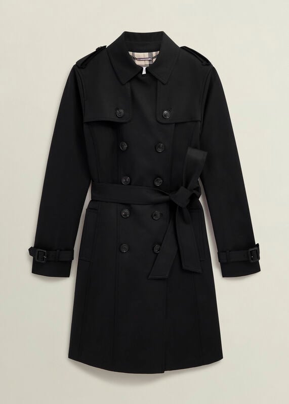 Petite Skylar Shower Resistant Trench Coat