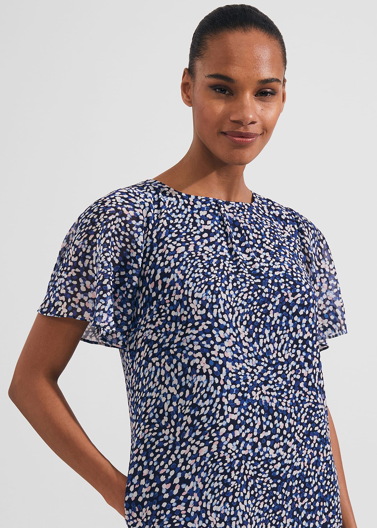 Hobbs sadie hotsell silk dress