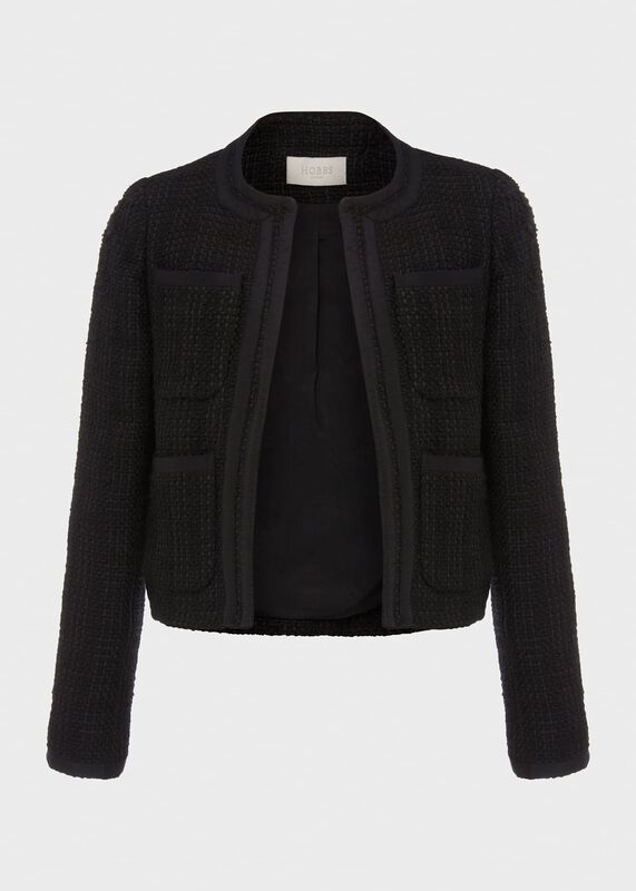 Estella Square Neck Tweed Jacket