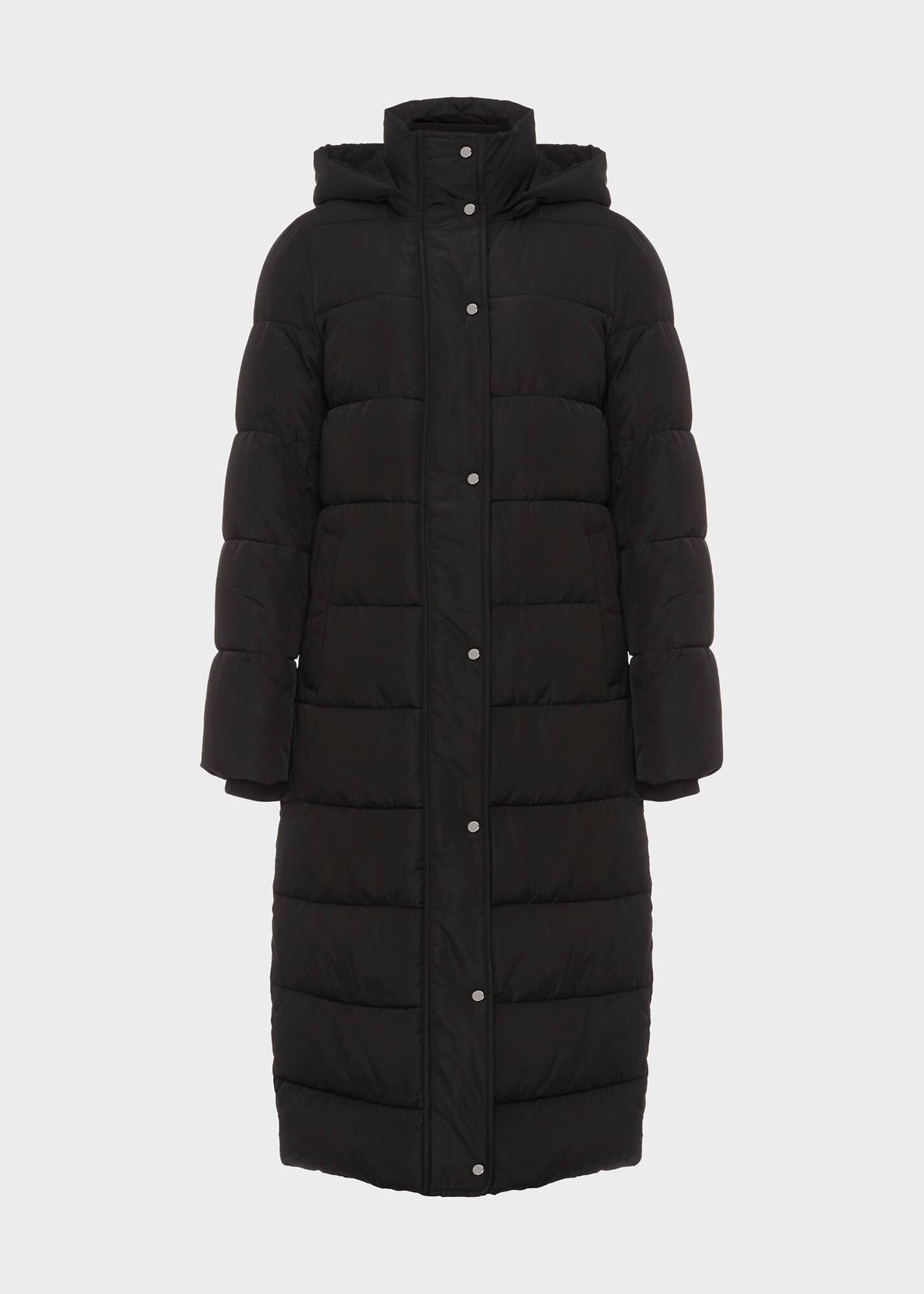 puffa coat black