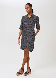 Marciella Dress, Navy Ivory, hi-res