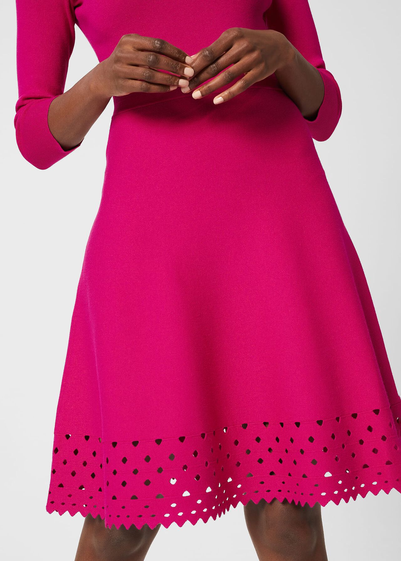 Myra Knitted Dress, Orchid Pink, hi-res