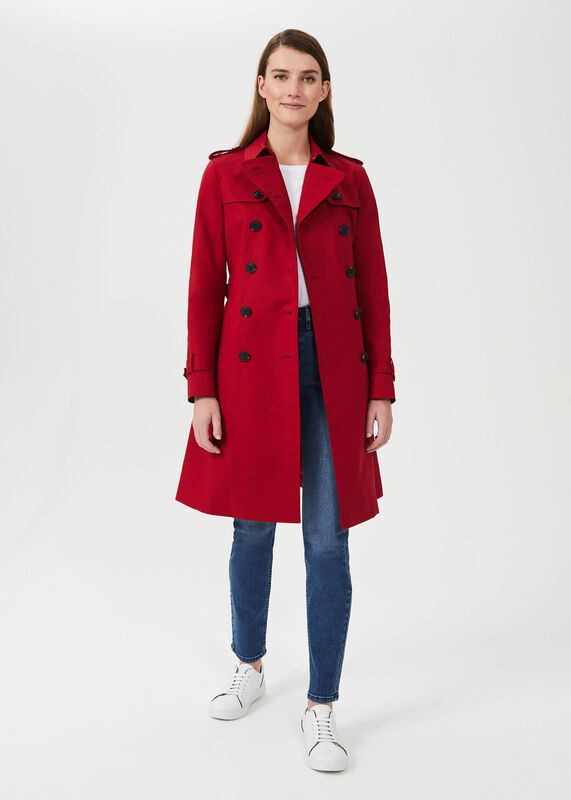 Petite Saskia Water Resistant Trench Coat