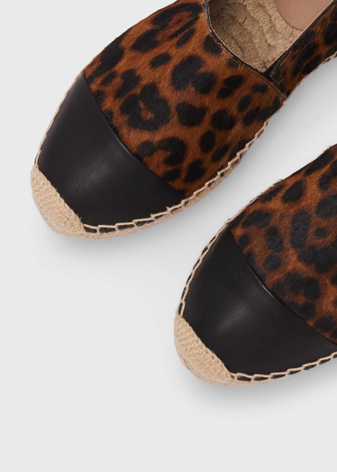 leather flatform espadrilles