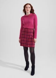 Audrey Wool Cashmere Jumper, Pink Marl, hi-res