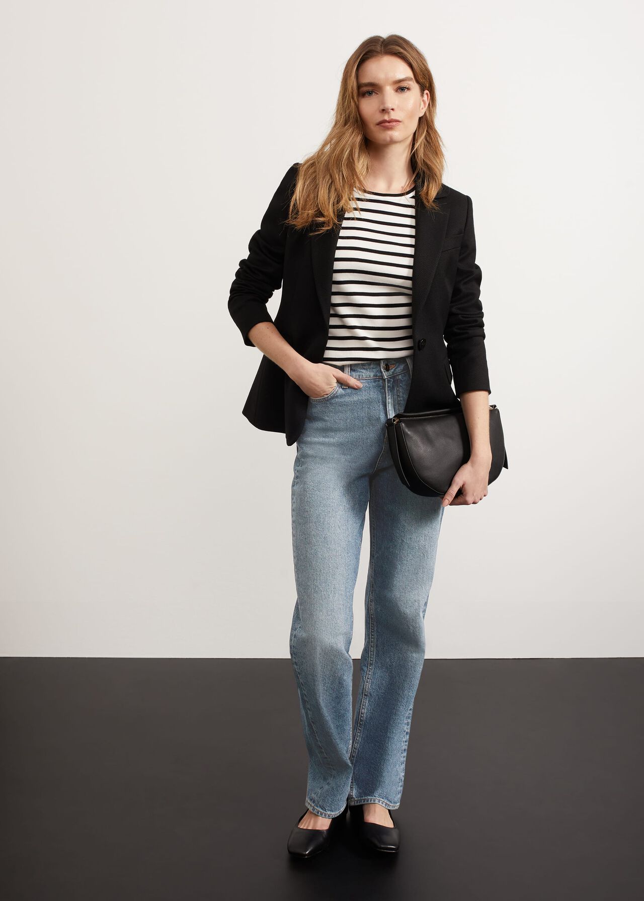 Cecil Striped Tank Top, Ivory Black, hi-res