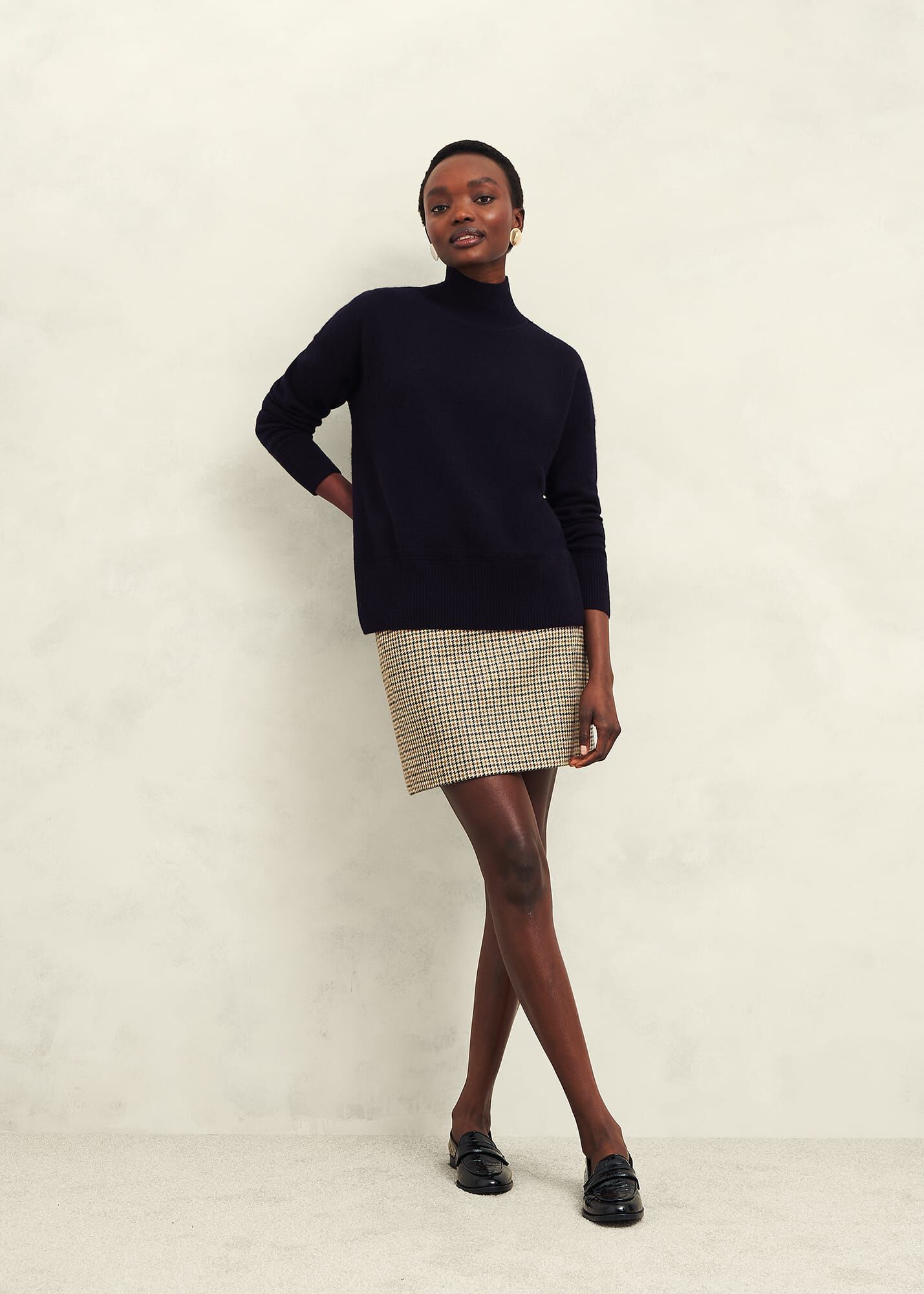 Marlena Cashmere Funnel Neck Jumper Hobbs UK