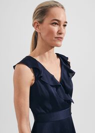 Romina Fit And Flare Dress, Navy, hi-res
