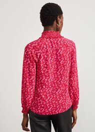 Kennedy Print Blouse, Pink Multi, hi-res