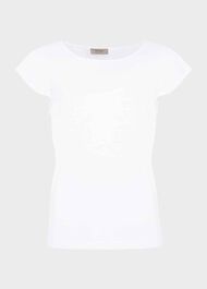 Nessie Cotton Slub Top, White, hi-res