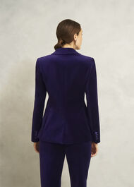 Heather Velvet Jacket, Midnight Purple, hi-res