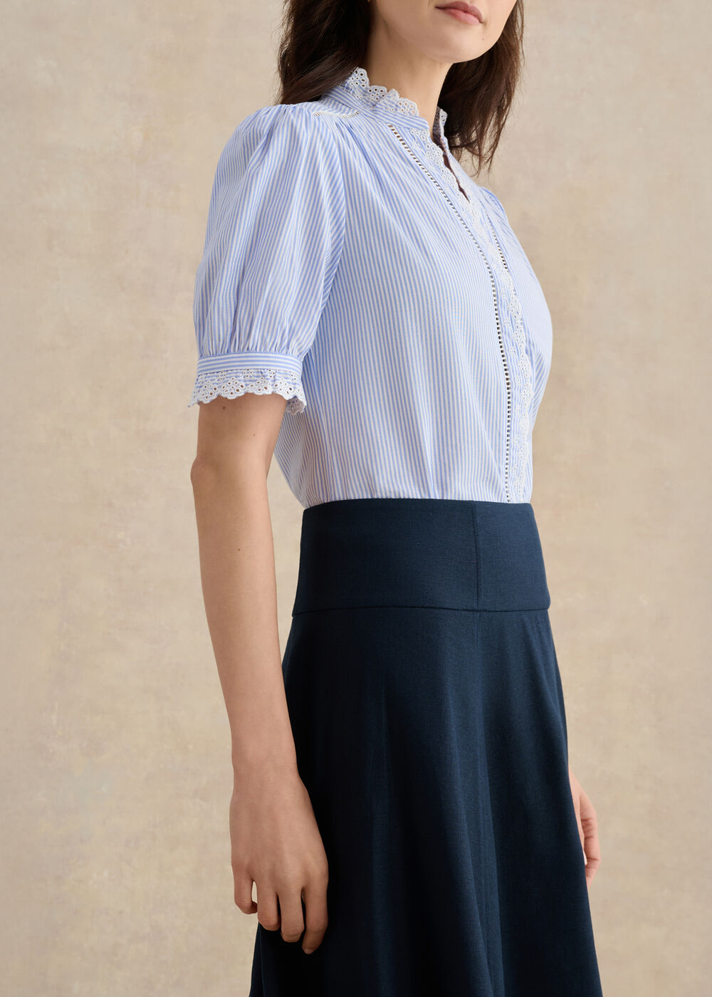 Lilliana Midi Skirt, Navy, hi-res