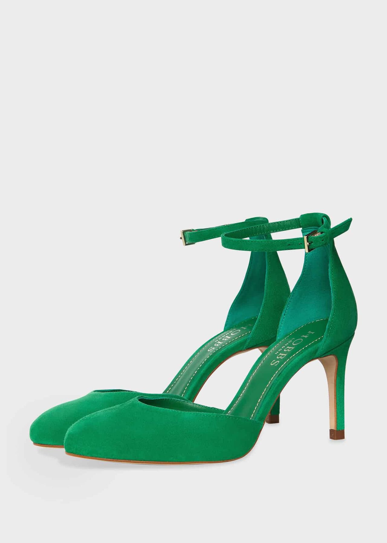 Elliya Suede Court Shoes, Cilantro Green, hi-res