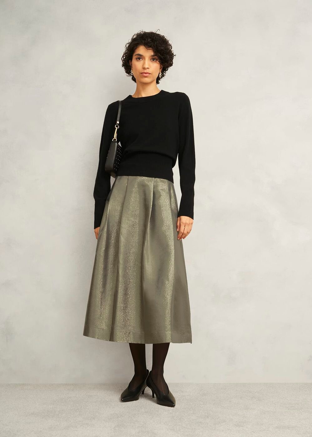 Perronet Skirt, Black Gold, hi-res
