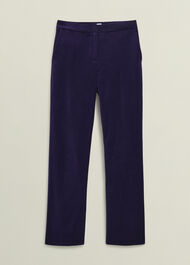 Heather Velvet Trousers, Midnight Purple, hi-res