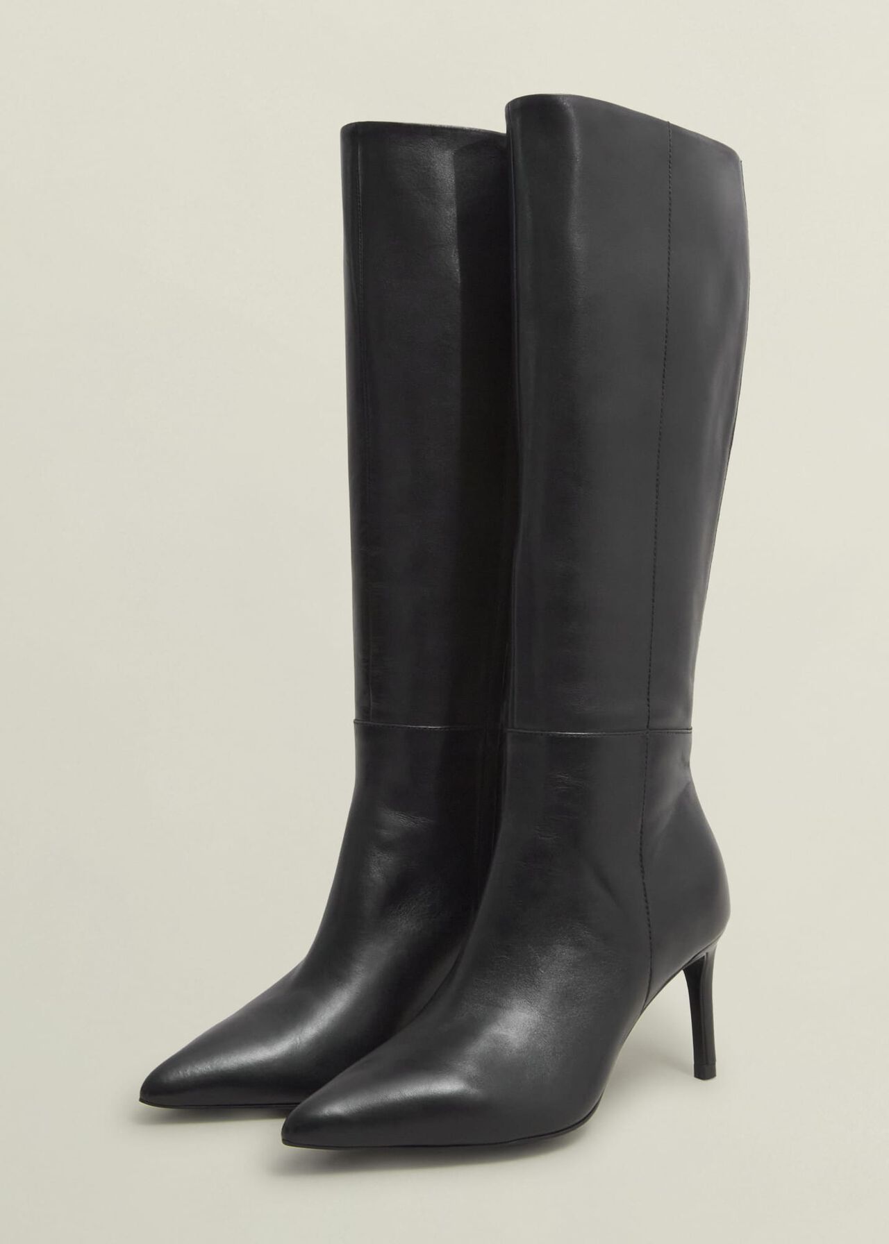 Aliya Knee Boots, Black, hi-res