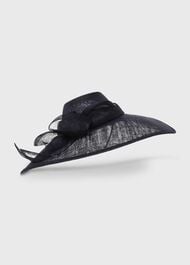 Nicola Fascinator, Midnight, hi-res