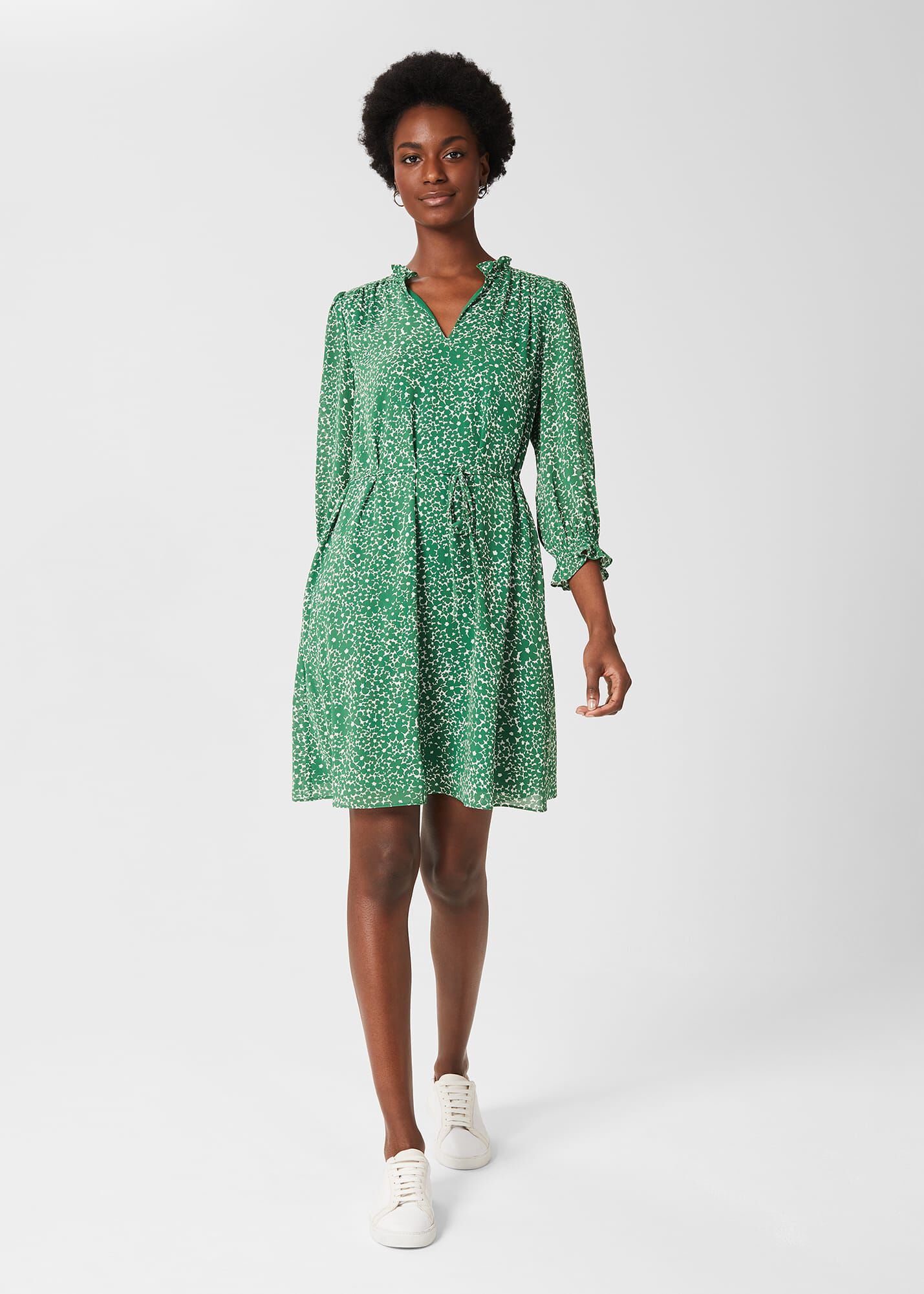 Hobbs green dress sale store