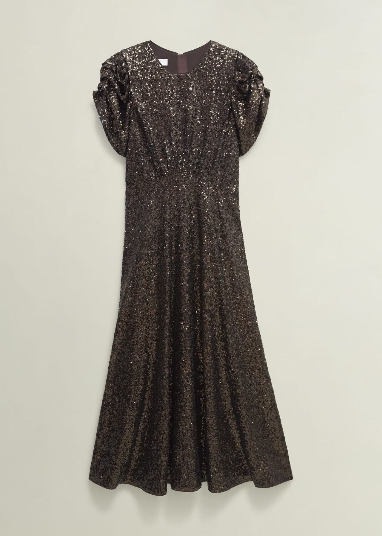 Eltham Sequin Dress, Deep Brown, hi-res