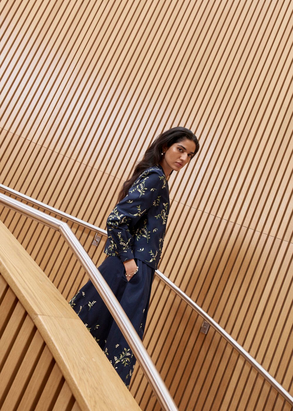 Annie Floral Embroidered Top, Midnight Multi, hi-res