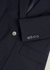 Salisbury Jacket With Wool, Navy Ivory, hi-res