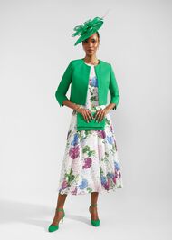 Petite Carly Floral Dress, Ivory Multi, hi-res