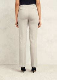 Ellen Straight Trousers, Buff Grey, hi-res
