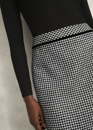 Dolly Wool Skirt, Black White, hi-res