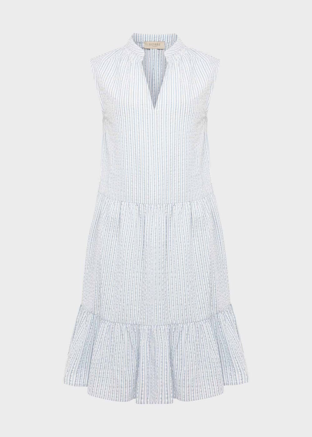 Soho A Line Dress, Pale Blue White, hi-res