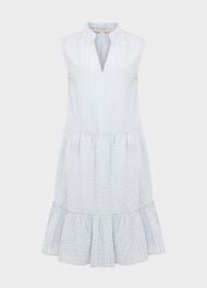 Soho A Line Dress, Pale Blue White, hi-res