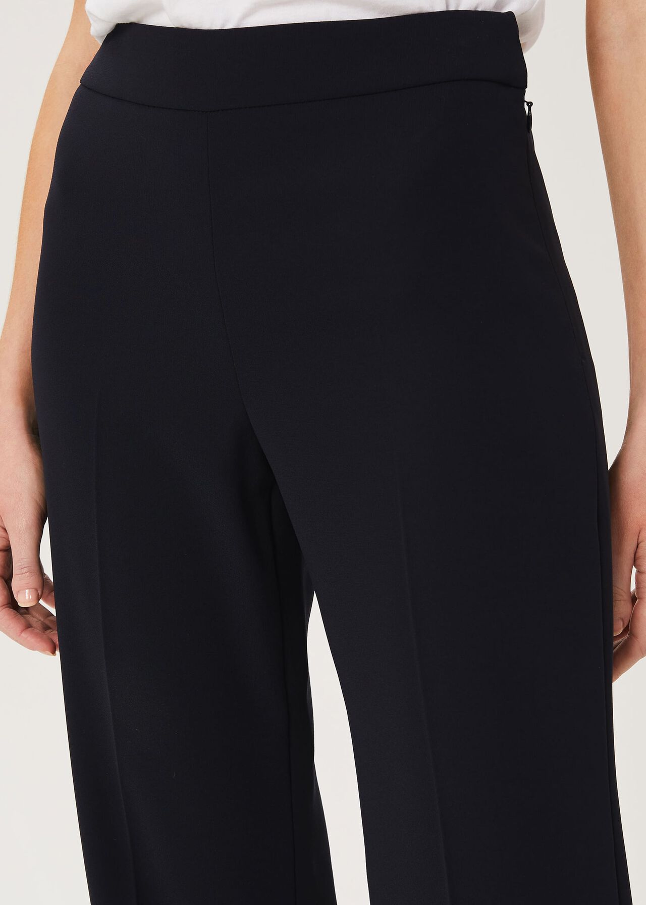 Maya Wide Leg Trousers , Navy, hi-res