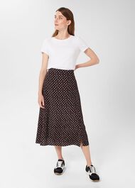 Annette Midi Skirt , Black Multi, hi-res