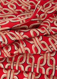 Julia Printed Top, Red, hi-res