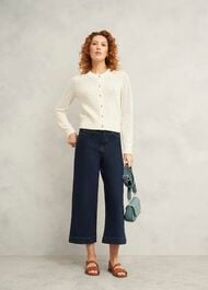 Felicity Cotton Cardigan, Warm Ivory, hi-res
