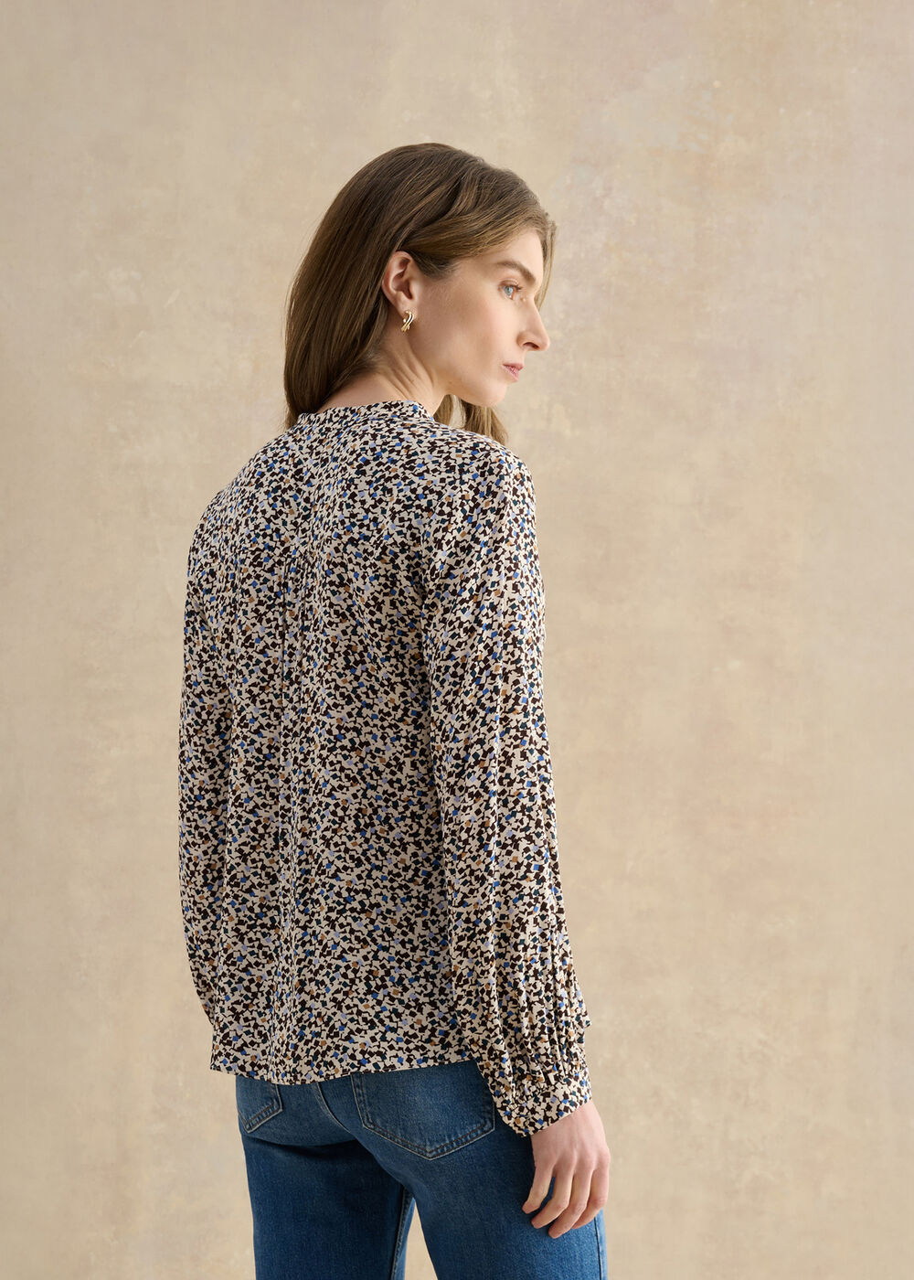 Mila Blouse, Cream Multi, hi-res