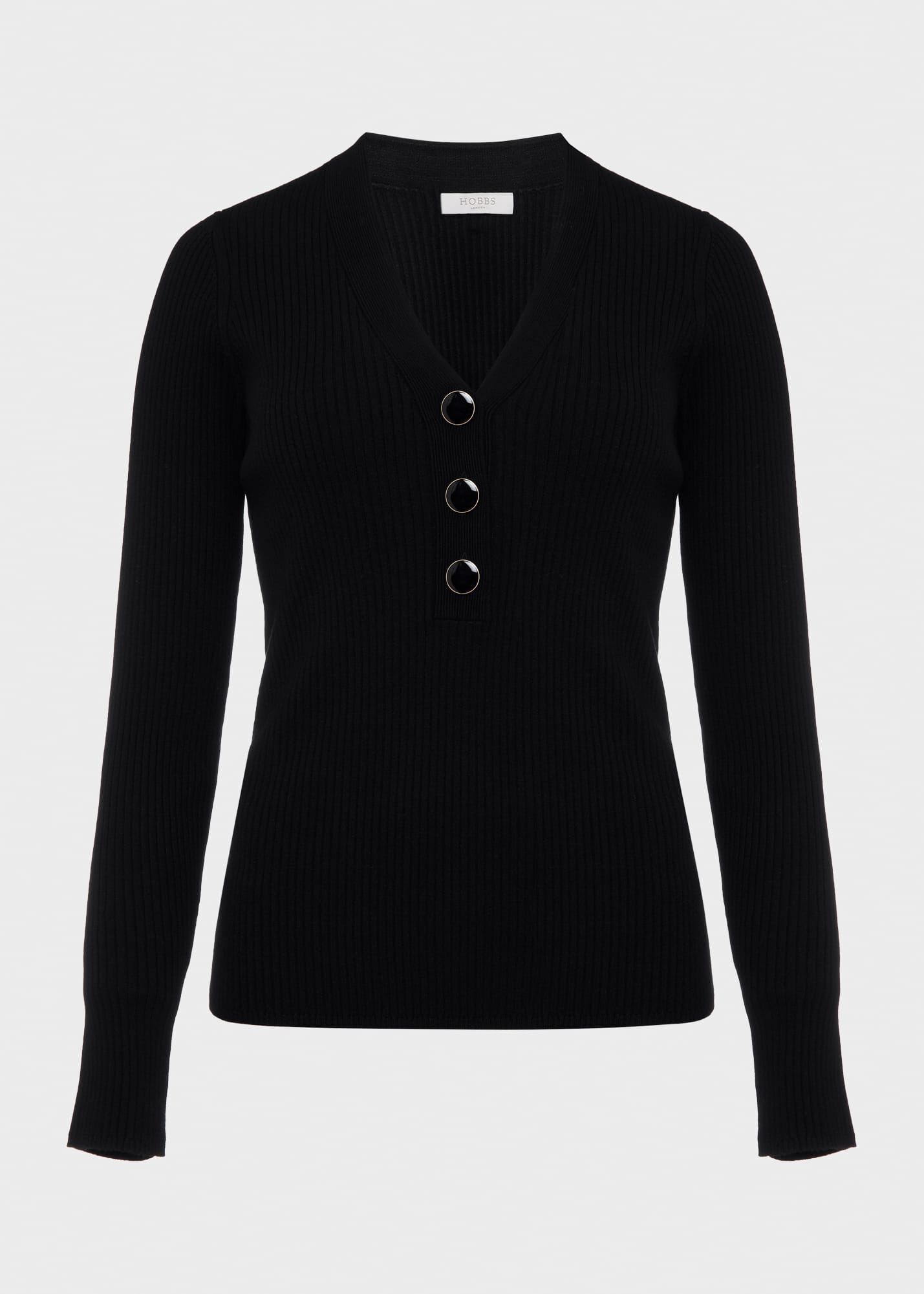 Kaya Ribbed Sweater | Hobbs US |