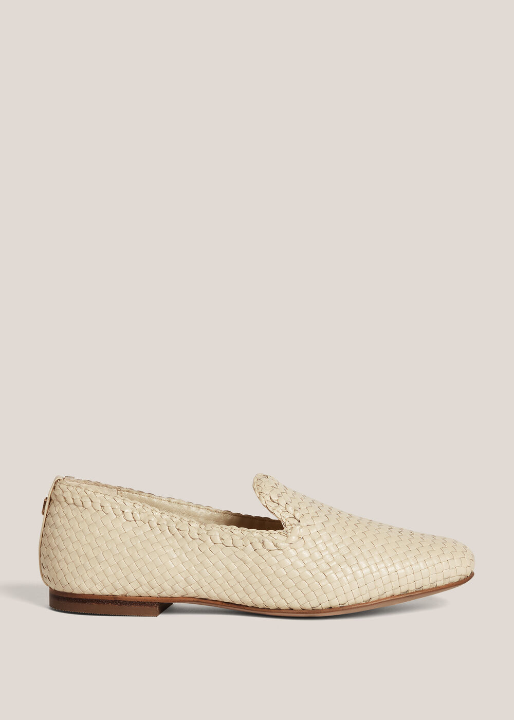 Tillie Woven Loafers, Warm Ivory, hi-res