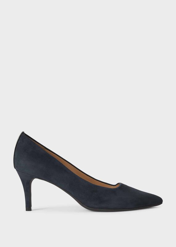 Amy Suede Court Shoes