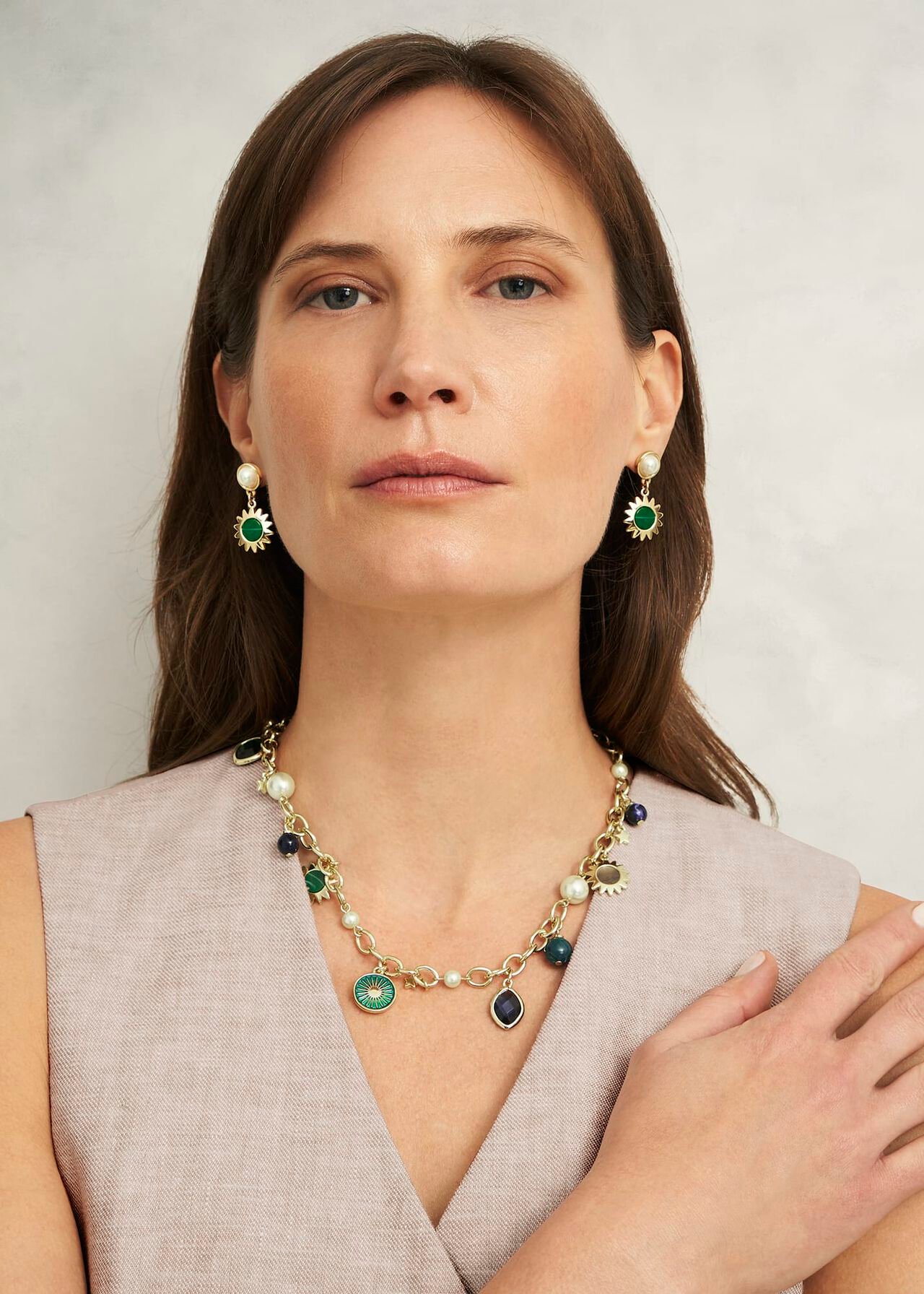 Amaya Necklace, Gold Multi, hi-res