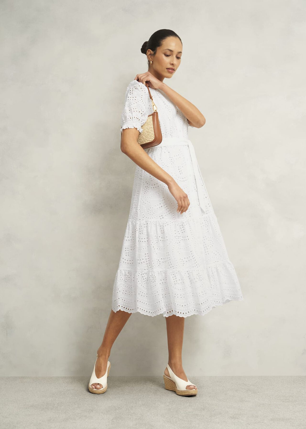 Hobbs Rosanna Broderie Dress Hobbs Rosanna Broderie Dress