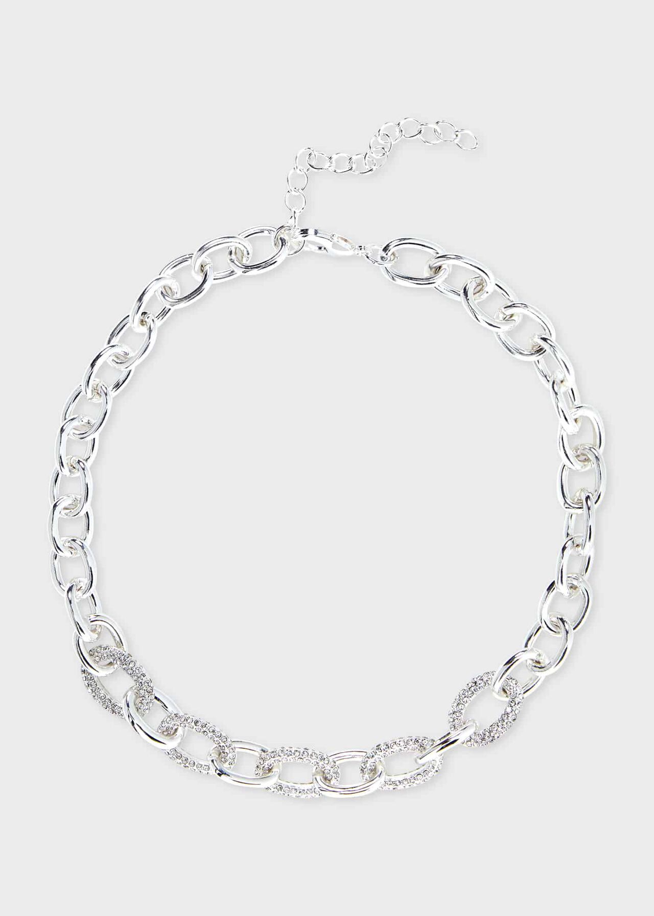 Megan Necklace, Silver, hi-res