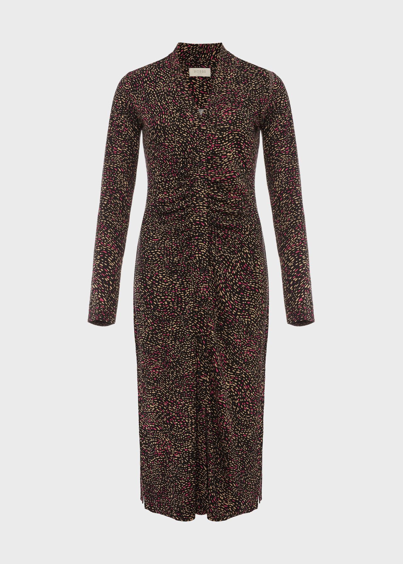 Hatty Jersey Dress, Black Multi, hi-res
