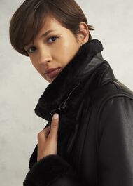 Ali Biker Jacket, Hobbs Black, hi-res