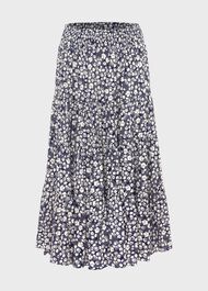 Cavendish Skirt, Navy Buttrcream, hi-res
