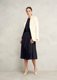 Finley Dress, Navy Ivory, hi-res