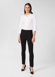 Petite Luca Slim Trousers, Black, hi-res