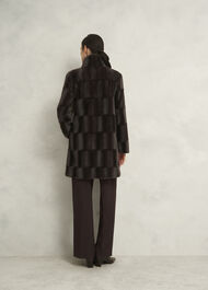 Petite Rosanne Faux Fur Coat, Alder Brown, hi-res