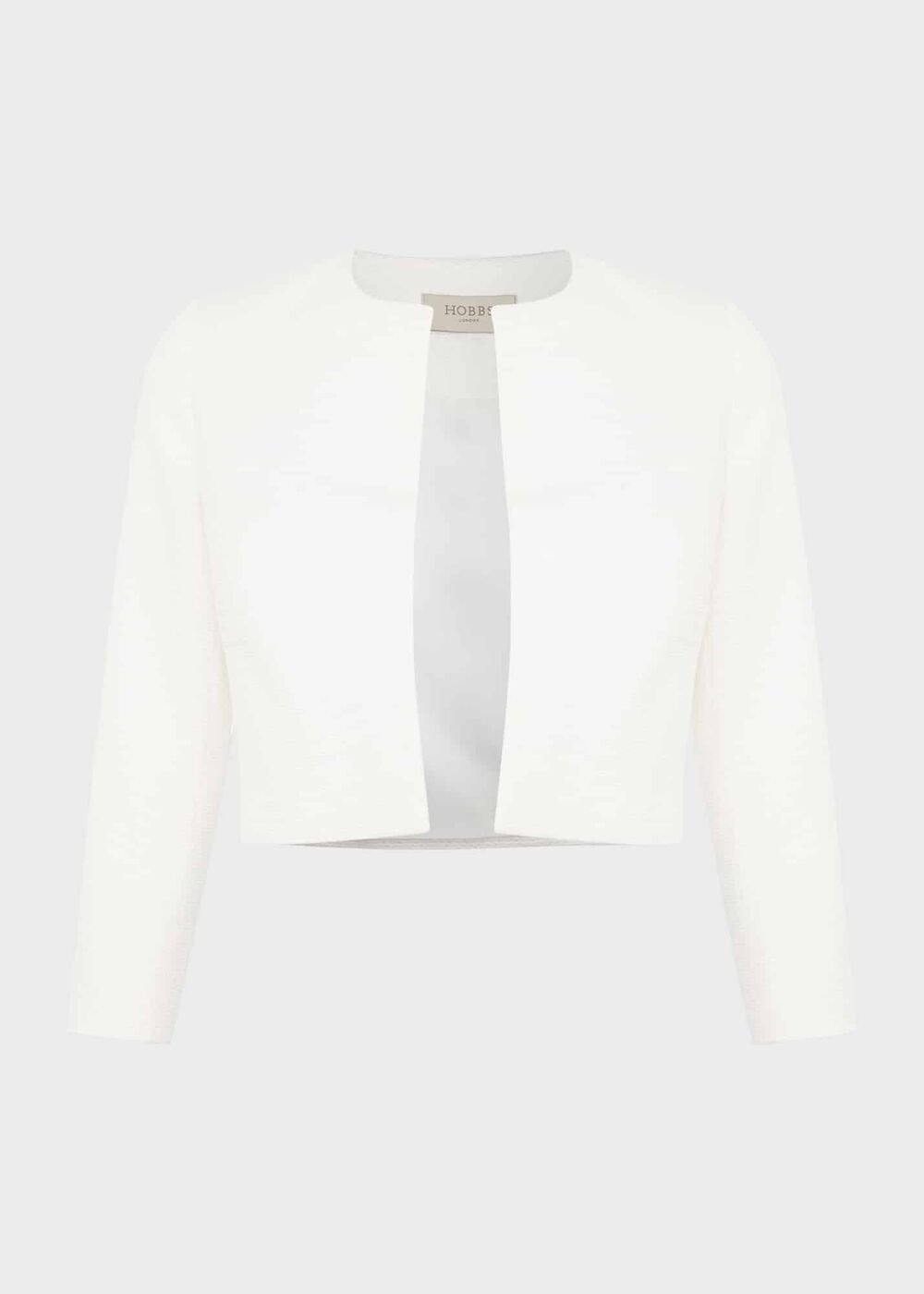 Elize Textured Jacket, Ivory, hi-res